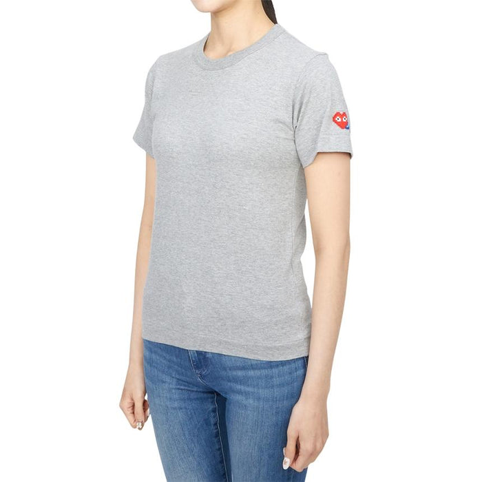 Comme des Garcons x Invader Double Heart Logo Women’s Short Sleeve AZ T327 051 2