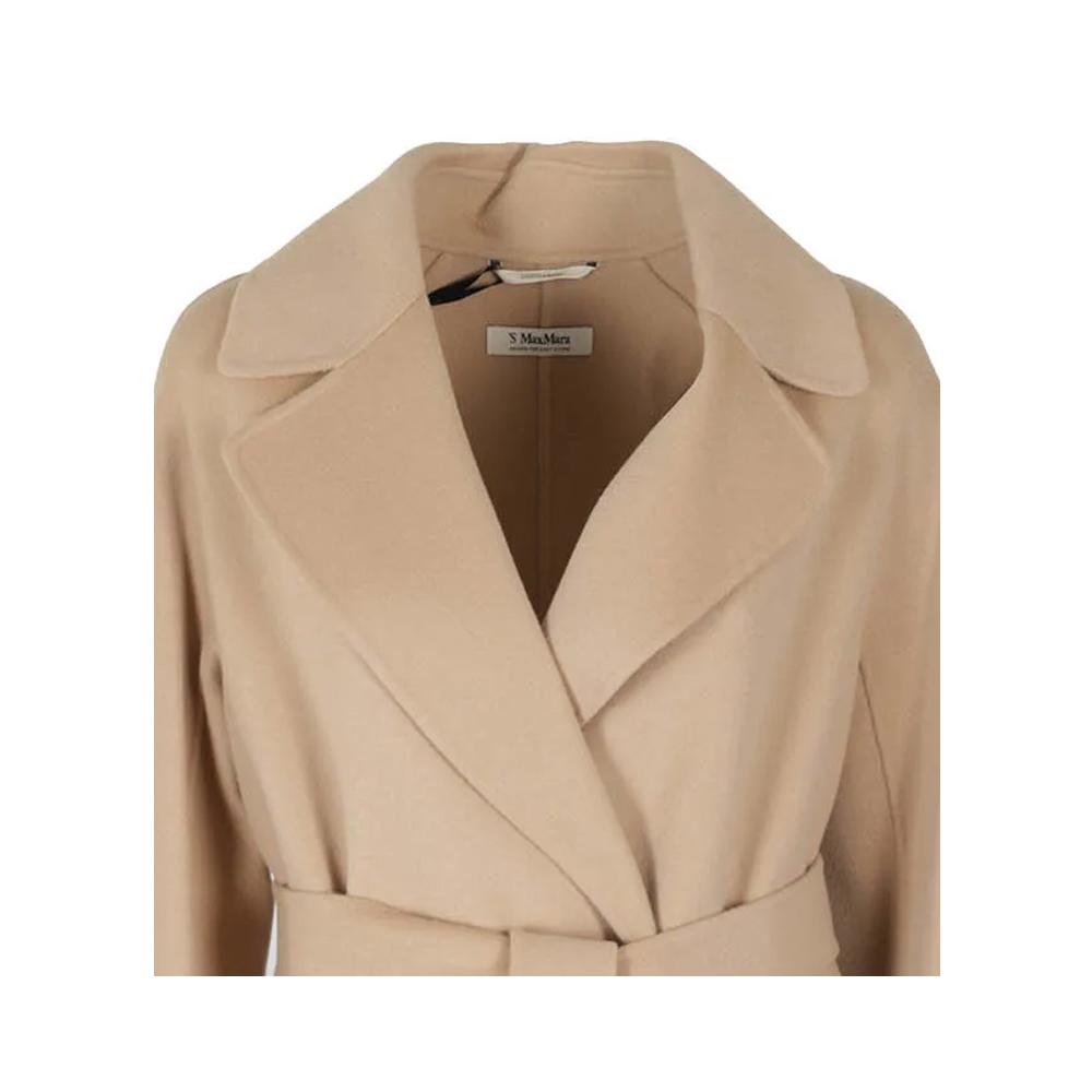Max Mara Women's Belted Wool Coat Beige 2390161533 097