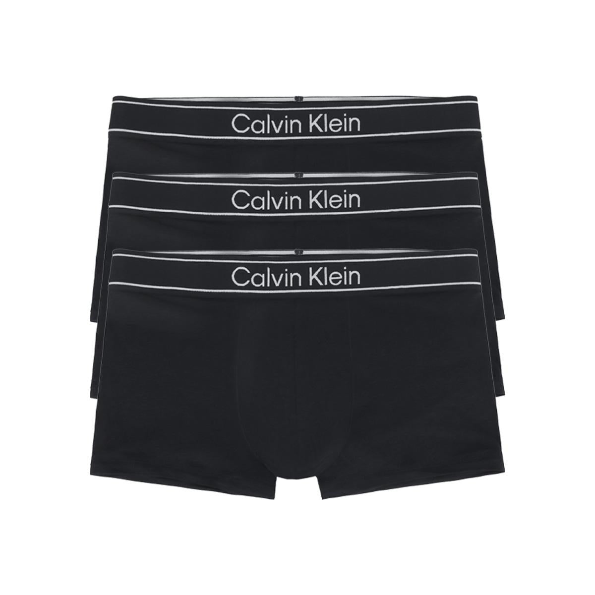 Calvin Klein Men’s Low Rise Viscose Boxer Briefs 3-Pack Underwear NP2829O 001