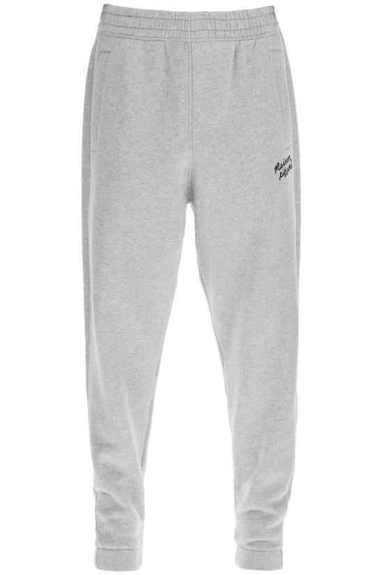 Maison Kitsune Script Logo Jogger Sweatpants Navy Men's NM01124 KM0307 H120