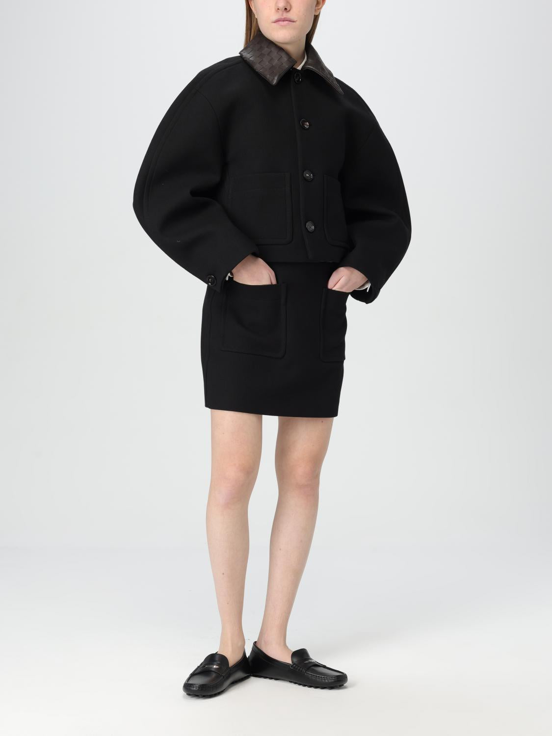 Bottega Veneta Black Mini Skirt