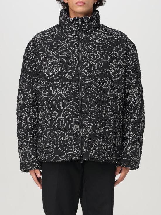KENZO Black Down Puffer Jacket FE65OU1439 NN99