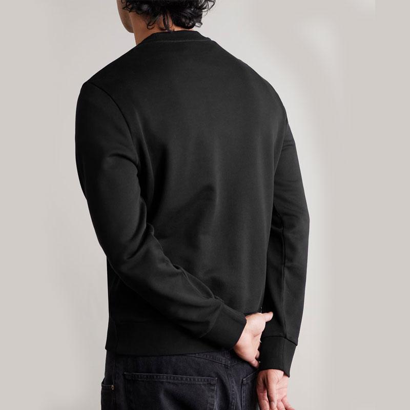 Moncler Long Sleeve Black Sweatshirt for Men 8D00009 89AYY 999