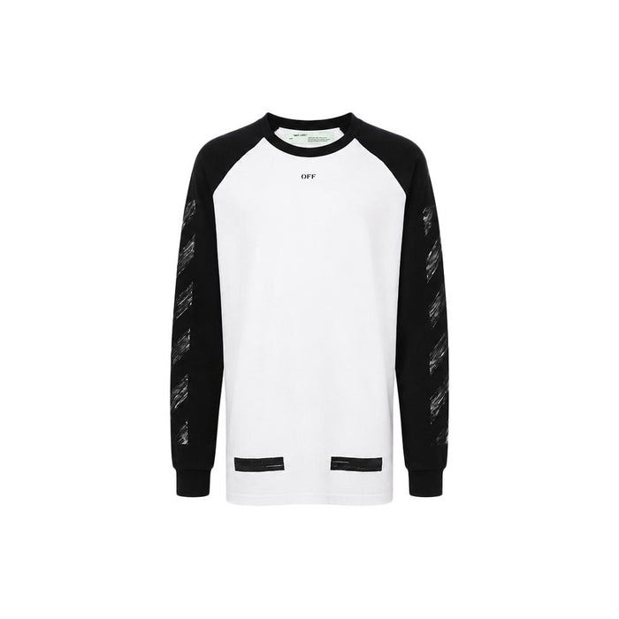 OFF WHITE 15th Anniversary Raglan Long Sleeve T-Shirt White/Black