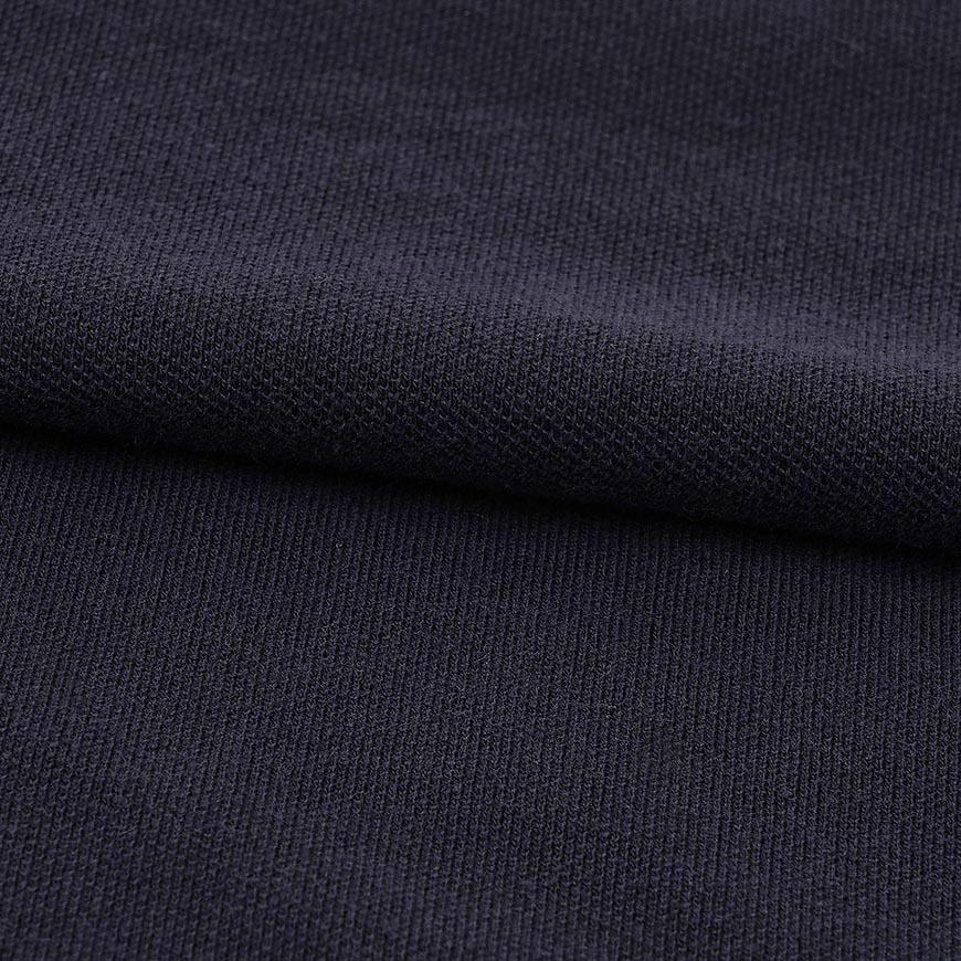 STONE ISLAND Logo Patch Cotton Polo Shirt Black Men