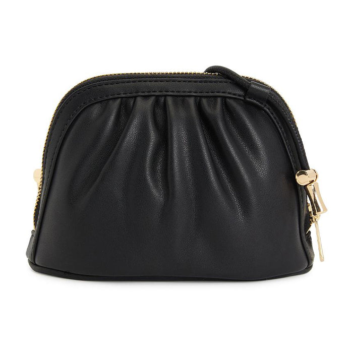 A.P.C. Ninon Small Drawstring Crossbody Bag Black Leather Women