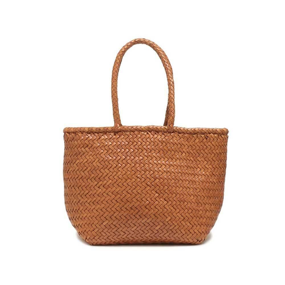 Dragon Diffusion Tan Leather Grace Small Tote Bag 8813 TAN