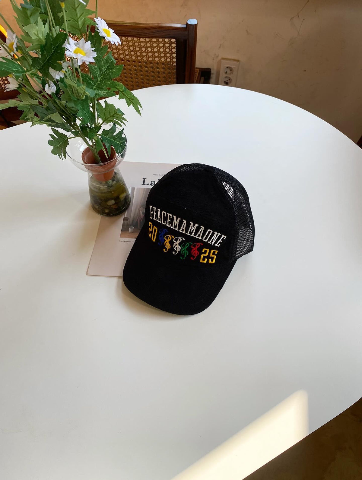 PEACEMINUSONE x 2025 MAMA Awards Mesh Black Baseball Cap