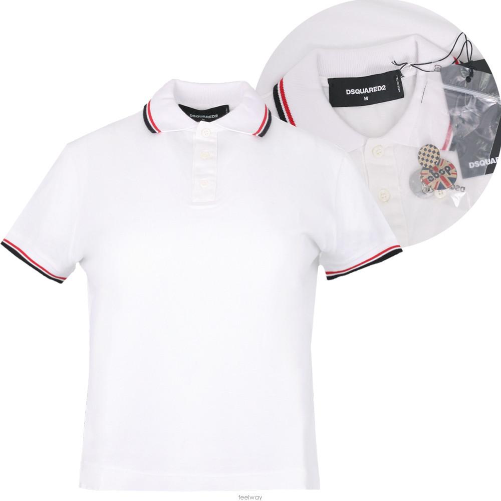 Dsquared2 Women's Logo Patch Short-Sleeve Polo Shirt S72GC0960 S22996 100