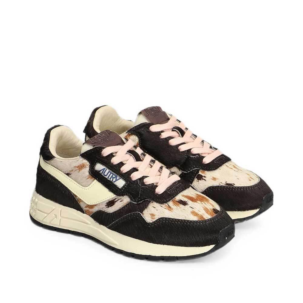 AUTRY Leather Low-Top Sneakers Women White Retro Style