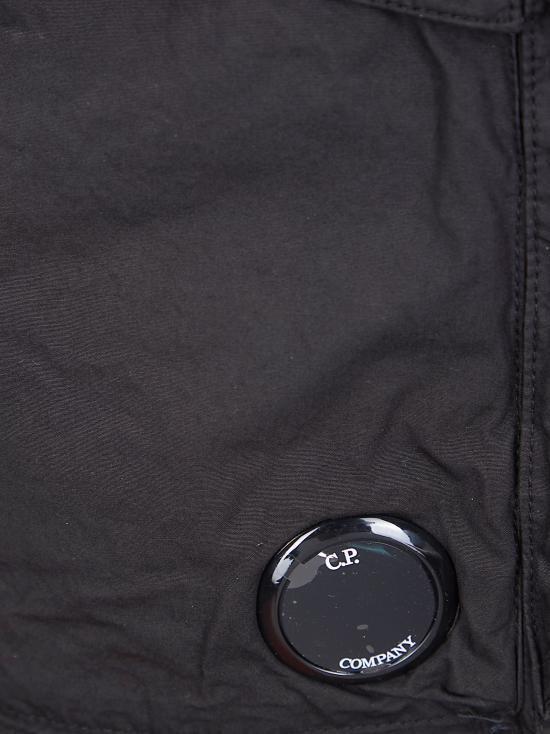 CP Company Stretch Satin Cargo Lens Shorts Black 20CMBE127 A110325 G999
