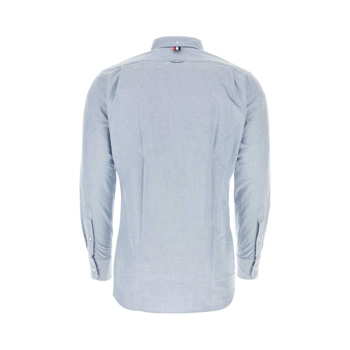 THOM BROWNE Light Blue Oxford Classic Grosgrain Placket Long Sl MWL010EF0313 480