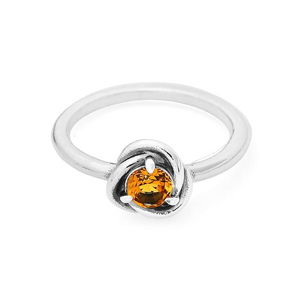 PANDORA Honey Eternity Circle Ring November Birthstone Women’s Ring