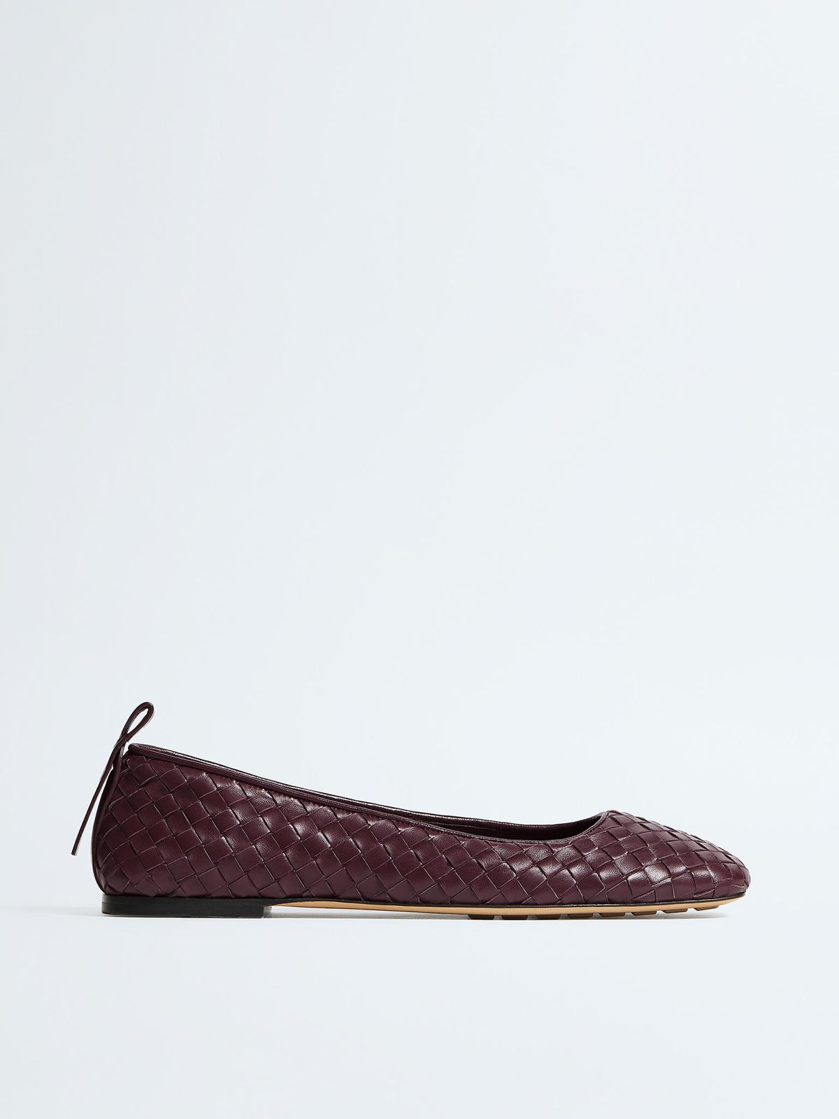 Bottega Veneta Pink Leather Flat Shoes