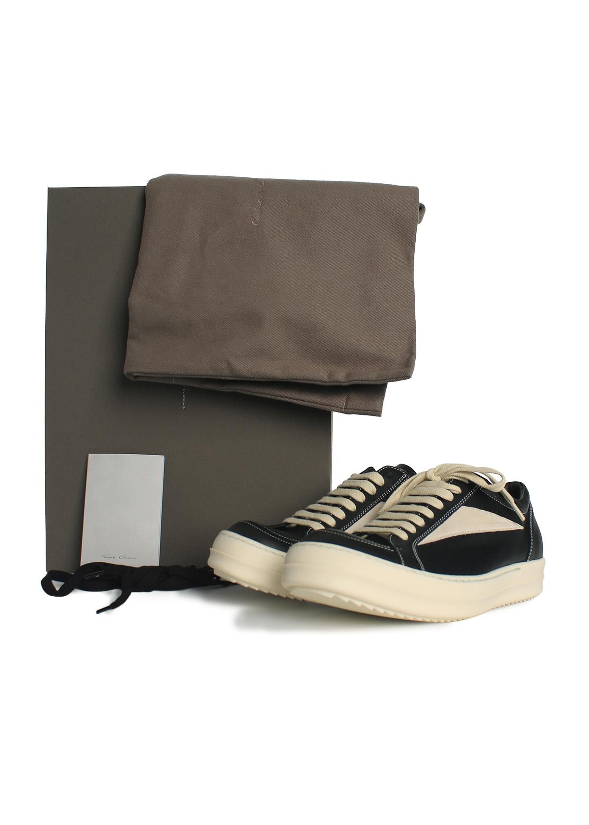 Rick Owens Women’s Vintage Black Milk Low Top Sneakers
