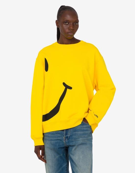 Moschino Yellow Long Sleeve Sweatshirt AEF261E 17090528 AEF1027