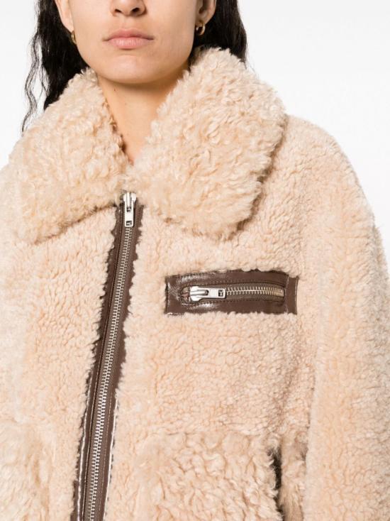 STAND STUDIO Faux Shearling Jacket for Women 61955907110210 DOM
