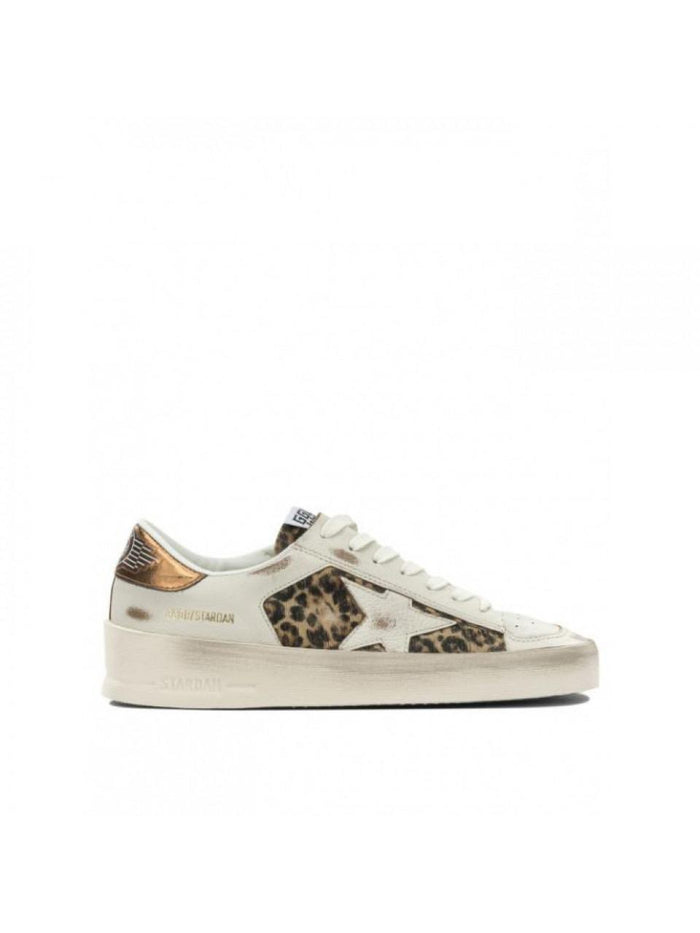 GOLDEN GOOSE White Leather Star Low Top Sneakers