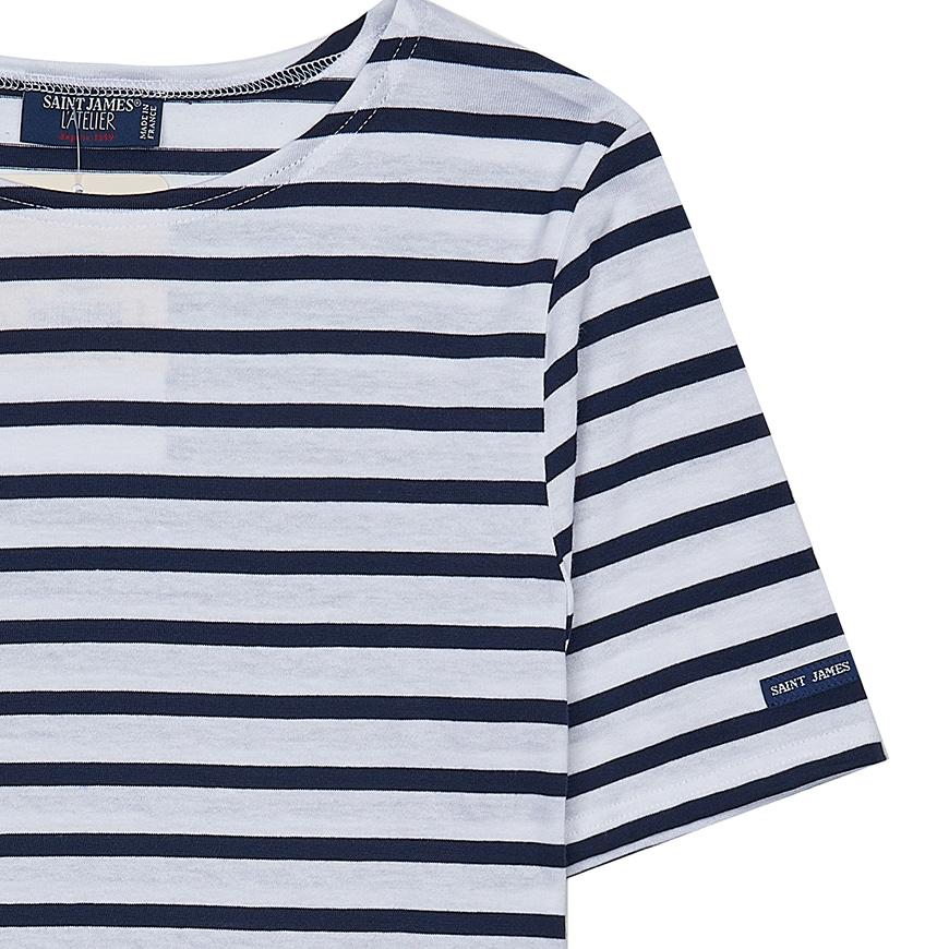 Saint James Unisex Levant T-Shirt 9863 88 NEIGE MARINE