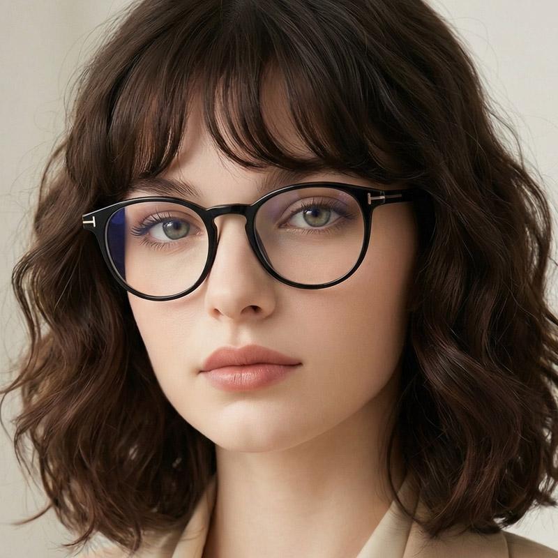 TOM FORD Blue Light Blocking Acetate Eyeglasses Unisex TF5803B 001