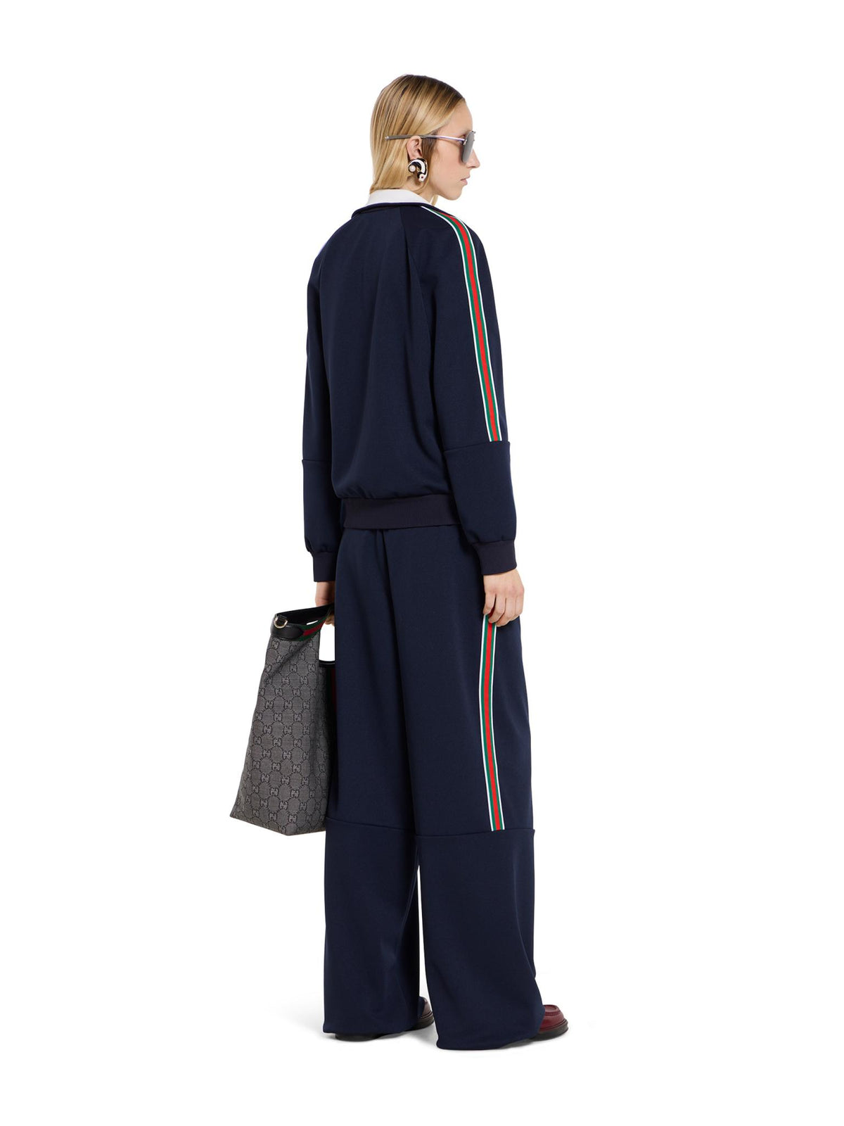 GUCCI Blue Wool Classic Trousers Women’s Pants