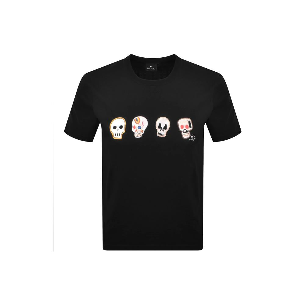 Paul Smith Skull Casual Fit Black T-Shirt 220X VP5791 79