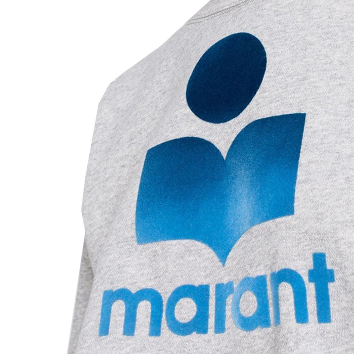 Isabel Marant Brushed Fleece Crewneck Sweatshirt Gray