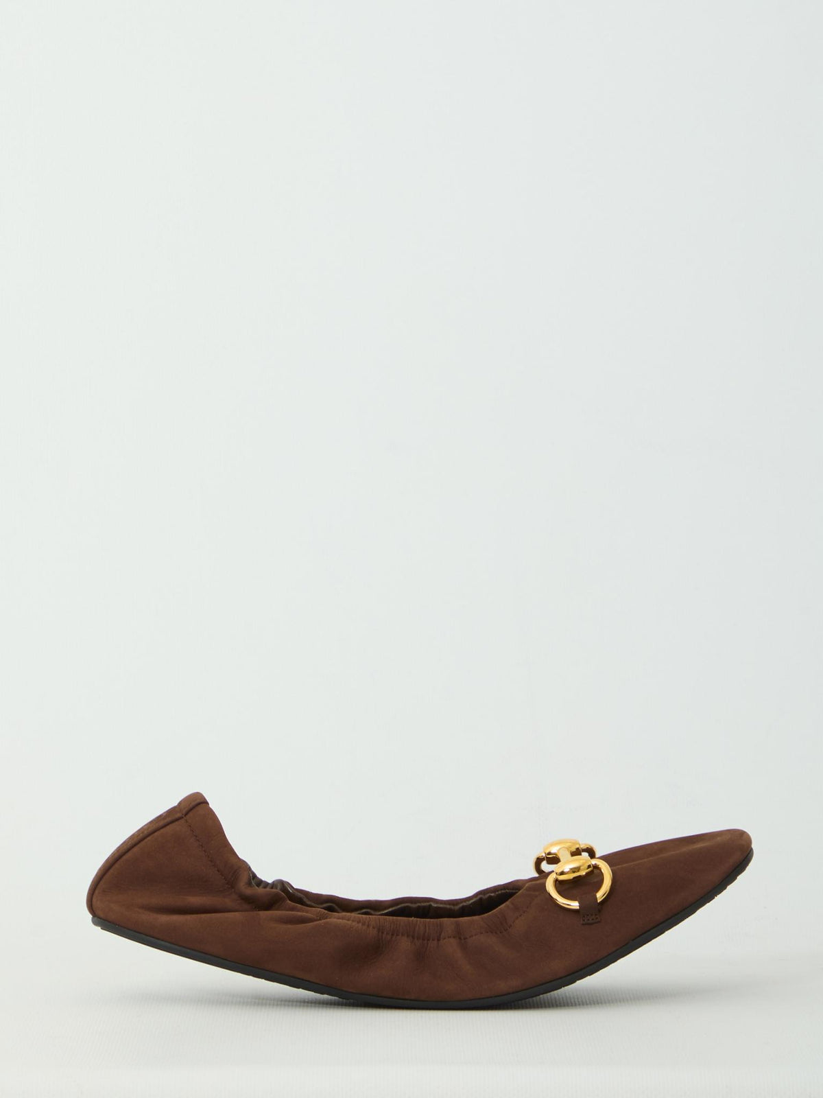 GUCCI Leather Flat Shoes Black Women’s Ballet Flats