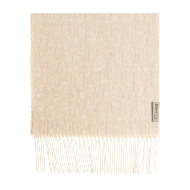 BURBERRY Cashmere Scarf Muffler Beige Check Women’s Accessory