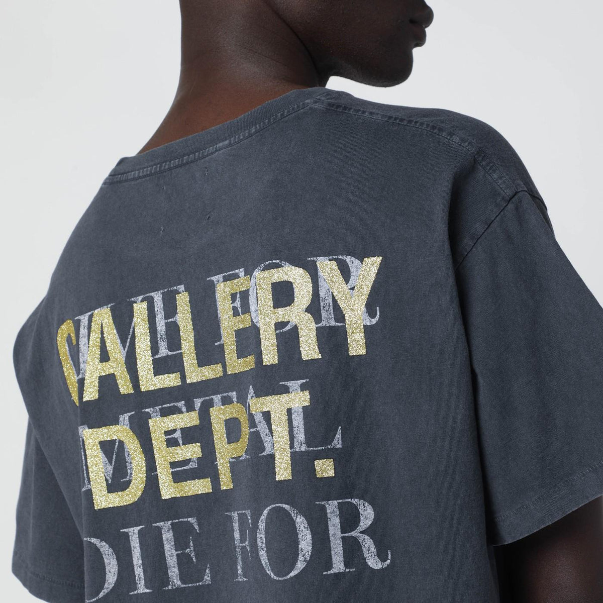 GALLERY DEPT. Vintage Black Live For Metal Graphic T-Shirt