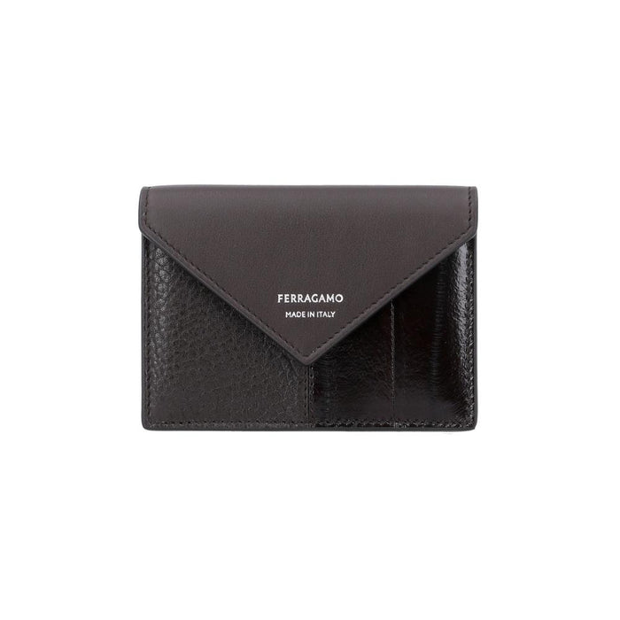 Ferragamo Envelope Logo Leather Men’s Card Holder Wallet 66 1682 0790771