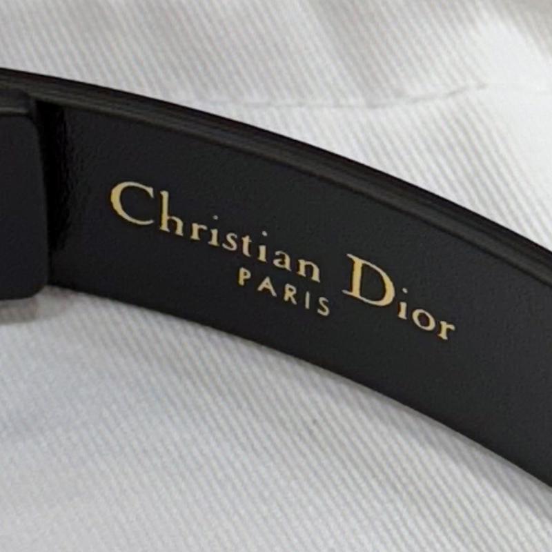 DIOR Black Ultra Smooth Calfskin Leather 20mm Saddle Belt
