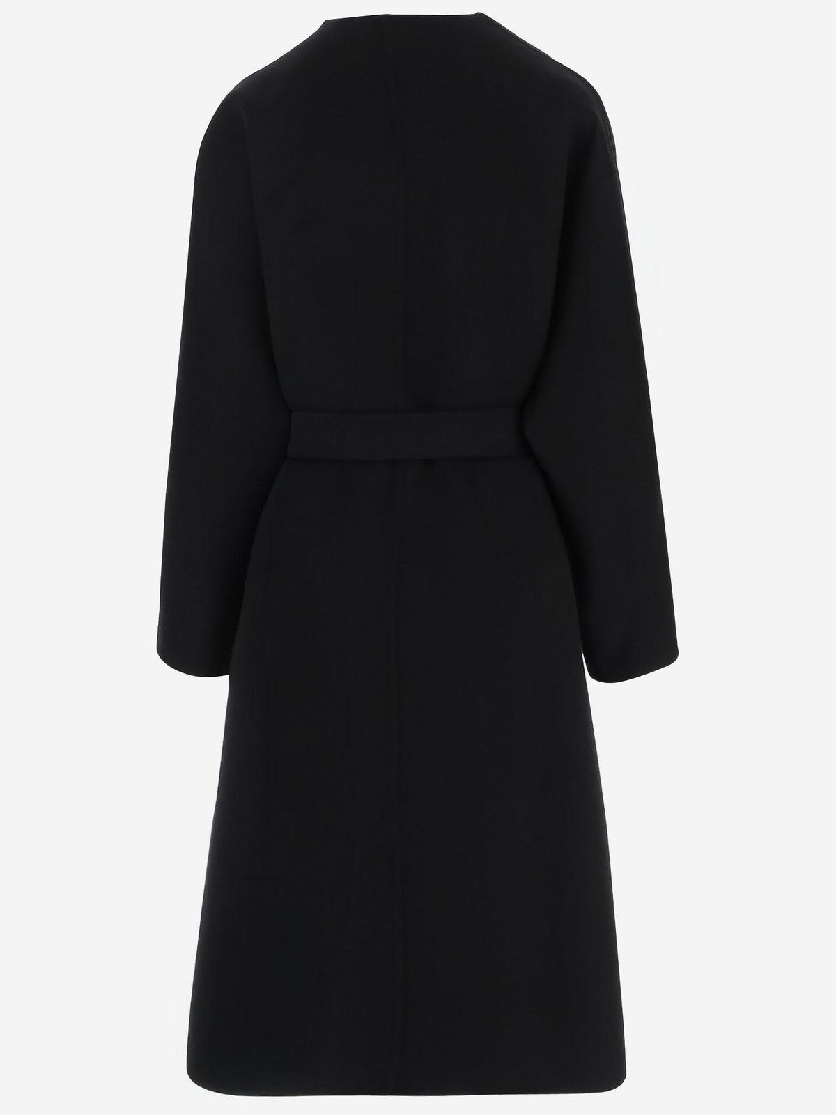 GUCCI Black Wool Cashmere Long Coat
