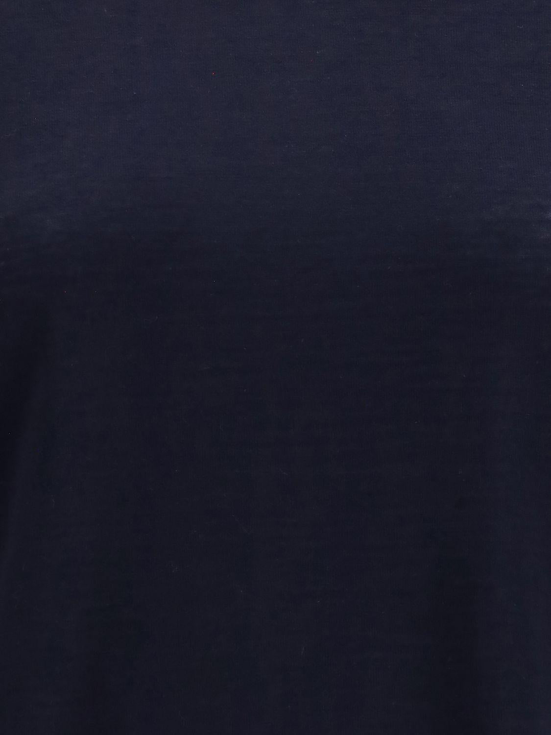 THOM BROWNE Navy Cotton Short Sleeve T-Shirt