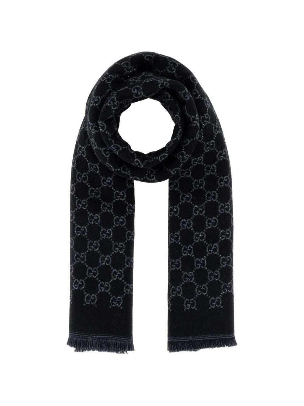 GUCCI Wool Fringe Scarf