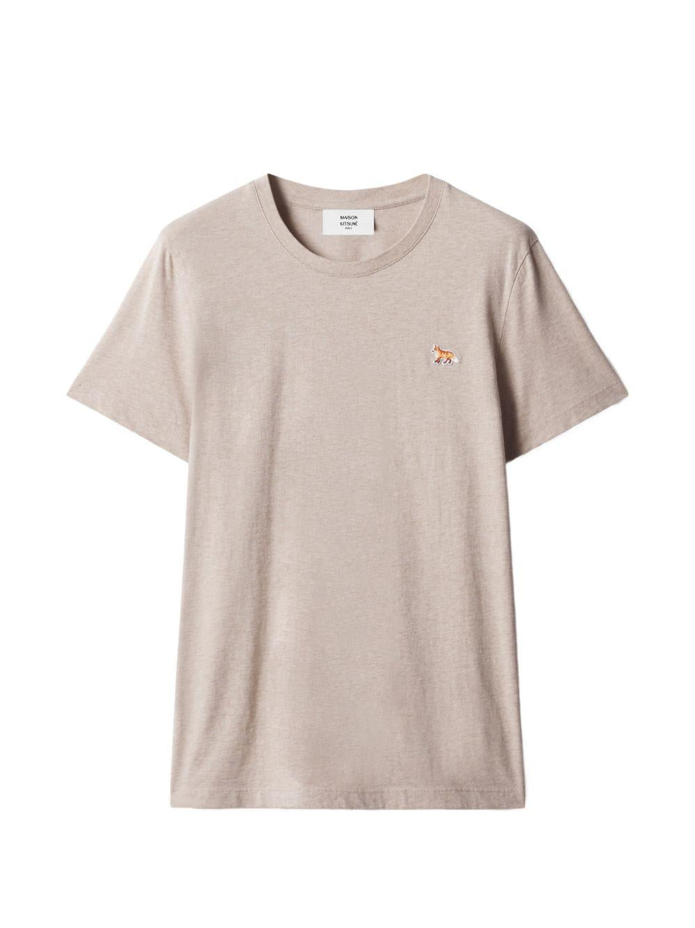 Maison Kitsune Short Sleeve T-Shirt White Cotton Women’s