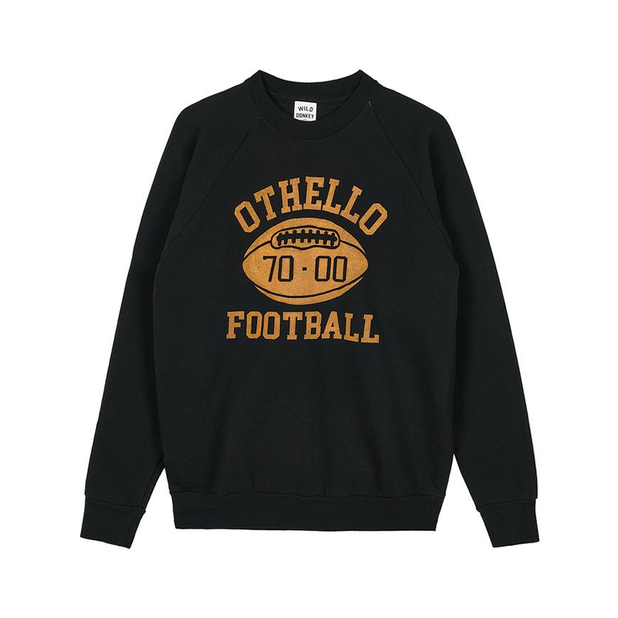 Wild Donkey Unisex Othello Crewneck Sweatshirt Black