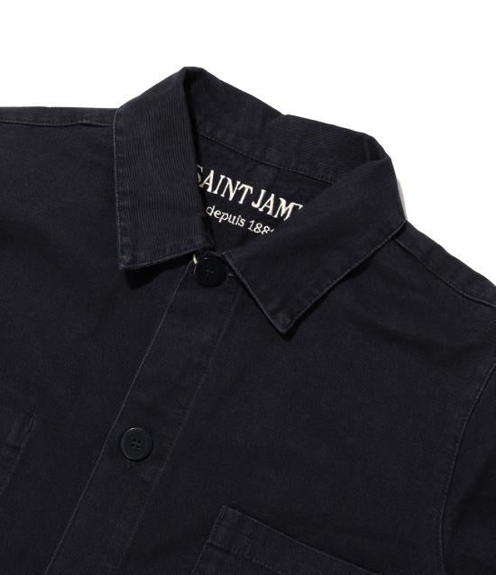 Saint James Long Sleeve Shirt for Men 800501 MARINE DOM