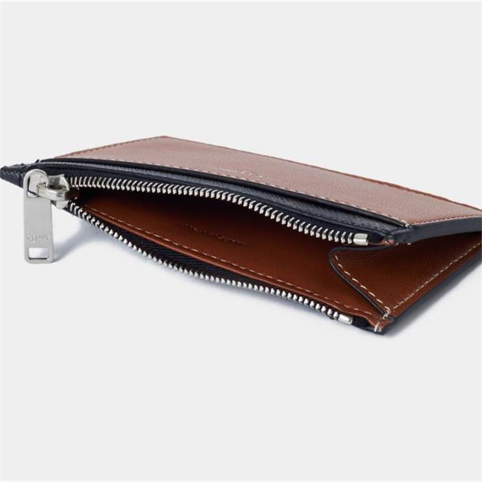 CELINE Triomphe Leather Card Holder Wallet 10F992BZ9