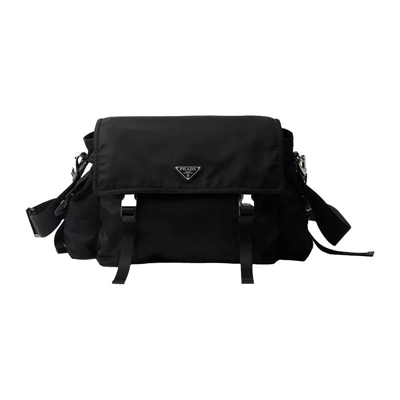 PRADA Explore Nylon Crossbody Bag Black
