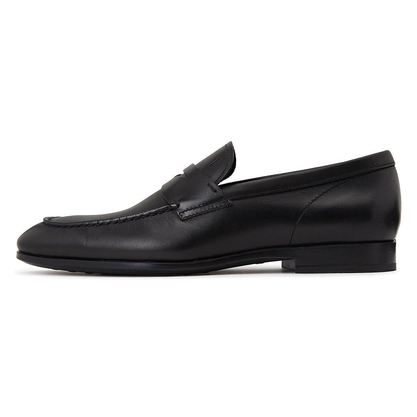 Tods Black Leather Penny Loafers for Men XXM51B00010 D90B999
