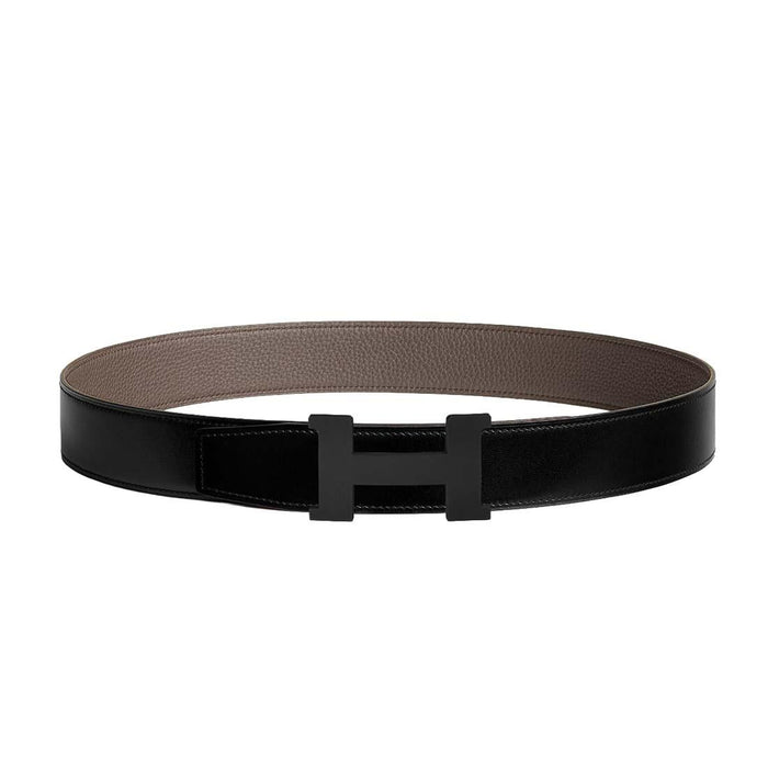 HERMES Men’s 38mm Constance H Reversible Belt Black Buckle