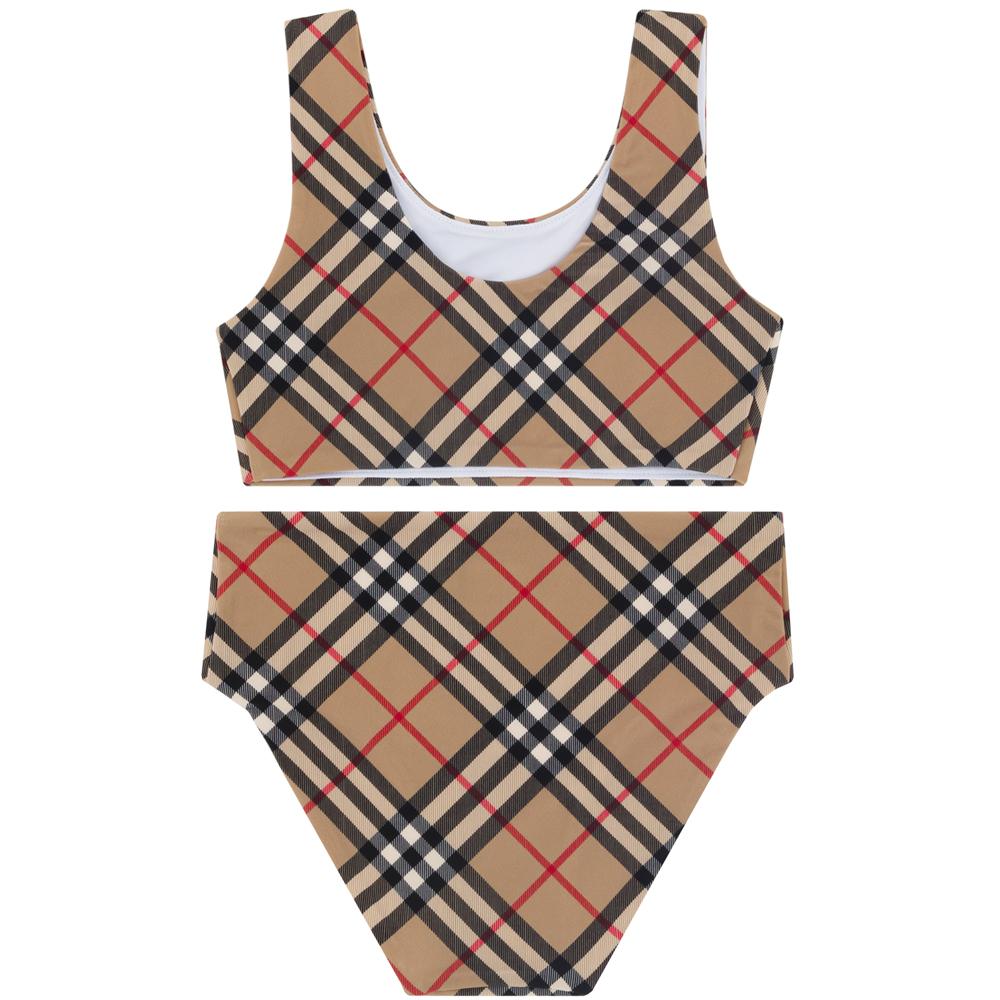 BURBERRY Vintage Check Bikini Beige Women’s Swimwear