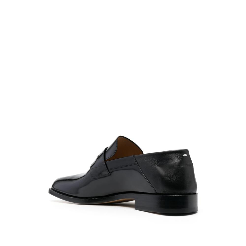Maison Margiela Black Leather Loafers
