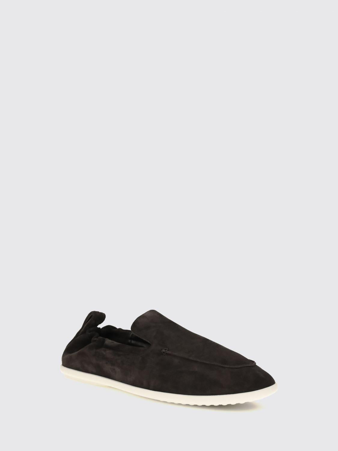 Bottega Veneta Brown Leather Slip-On Loafers for Men