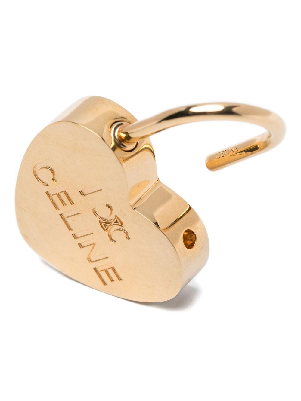 CELINE Gold-Tone Charm Pendant Accessory Jewelry