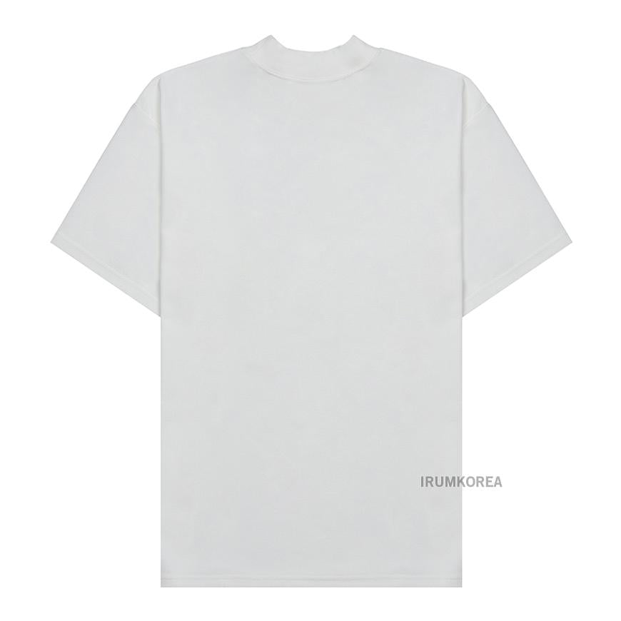NEEDLES Men’s Mock Neck Poly T-Shirt QV353A WHITE