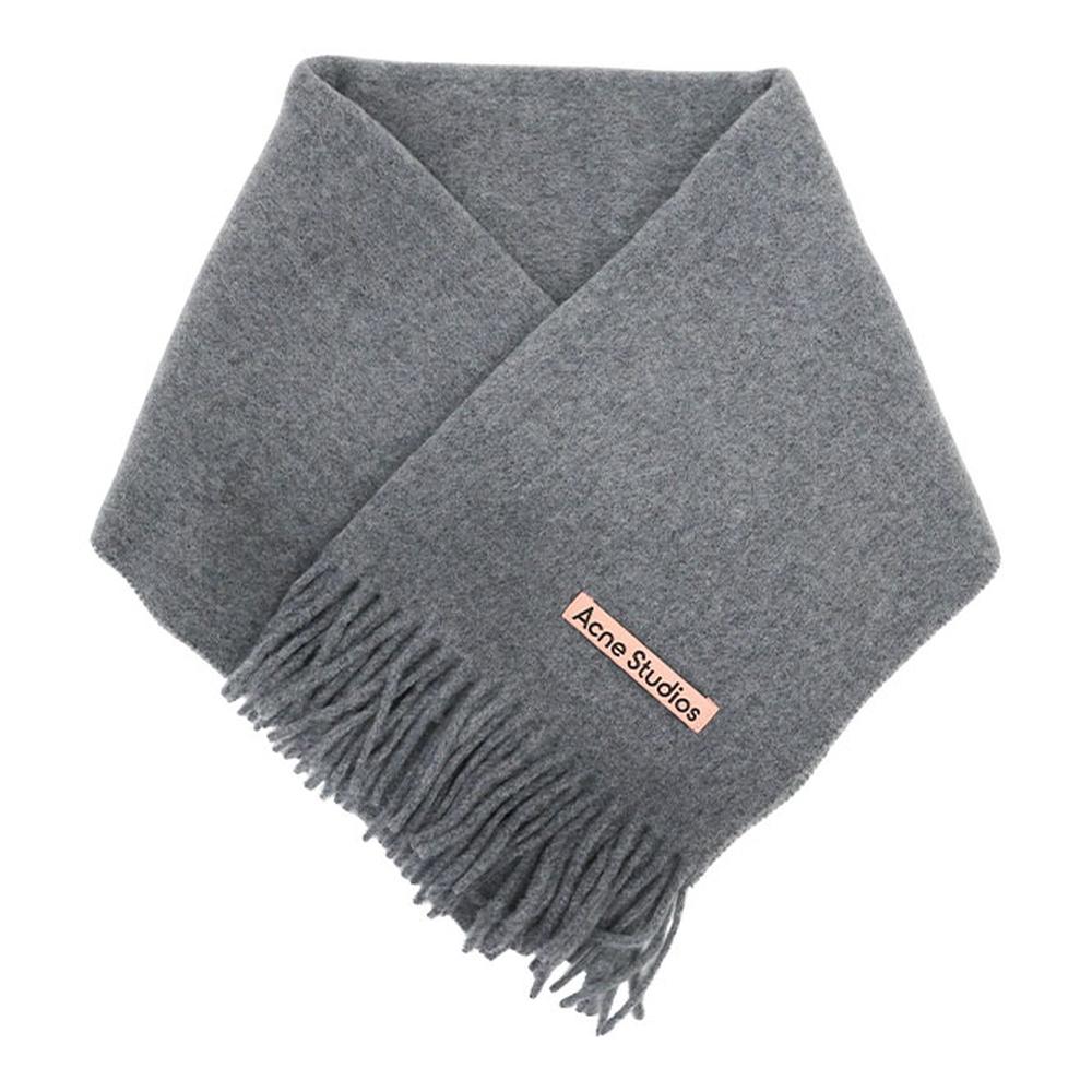 Acne Studios Unisex Wool Fringe Scarf Black