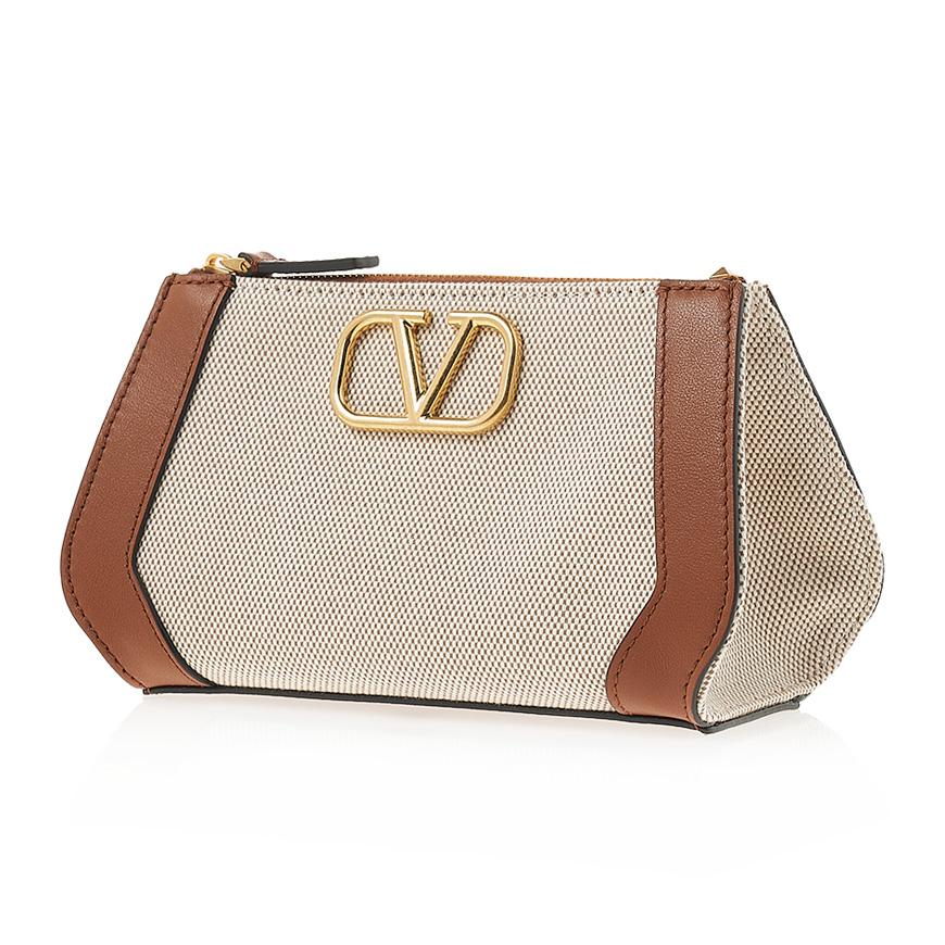 VALENTINO Garavani VLogo Signature Leather Pouch Bag Women’s