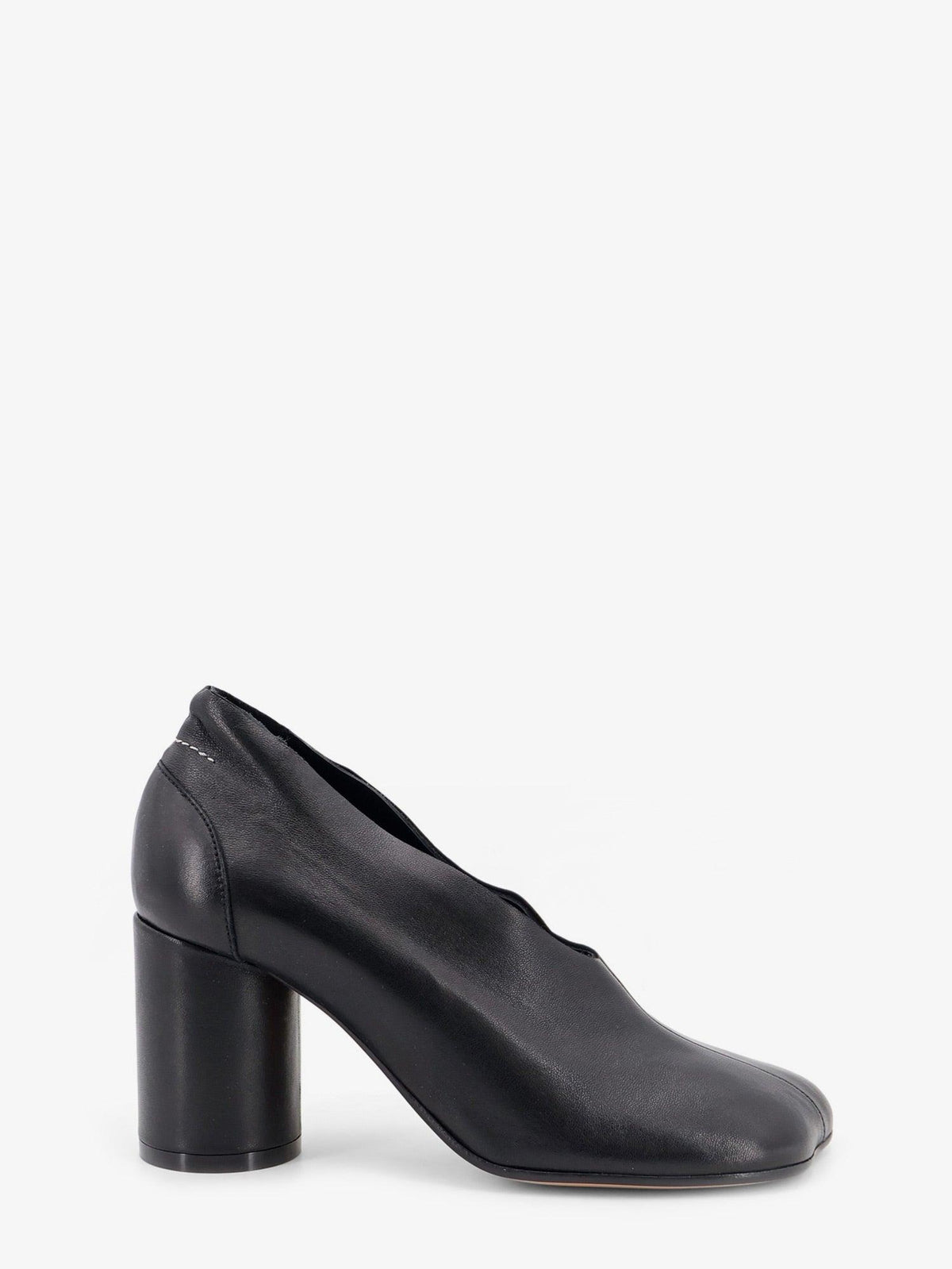 Maison Margiela Black Leather Mary Jane Pumps